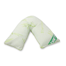 Load image into Gallery viewer, Bamboo Memory Foam Pregnancy V Shape Pillow
